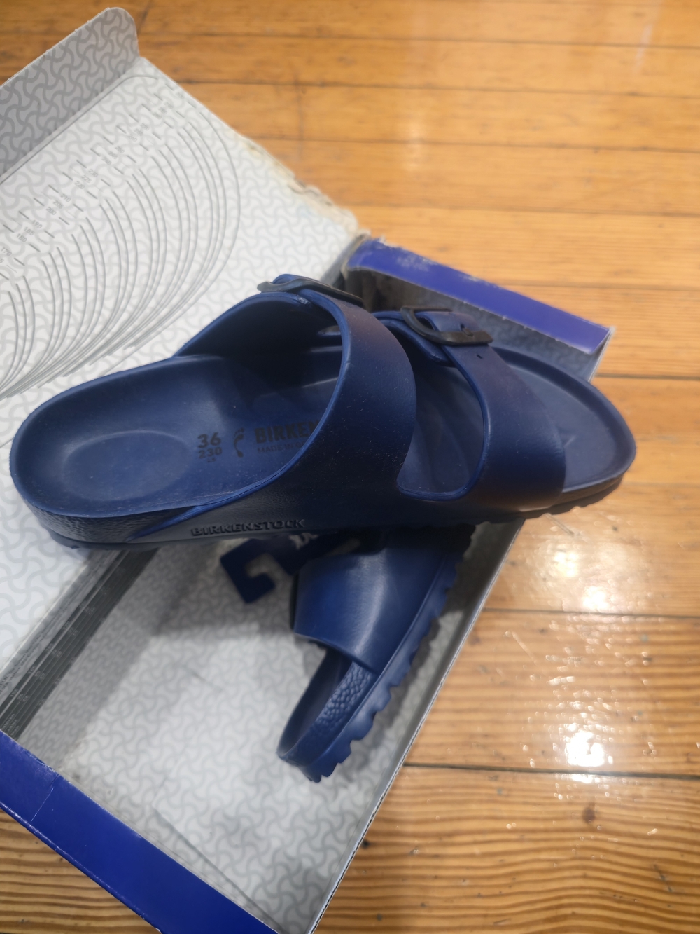 Birkenstock Women's Two-Strap EVA Sandals - Navy Blue